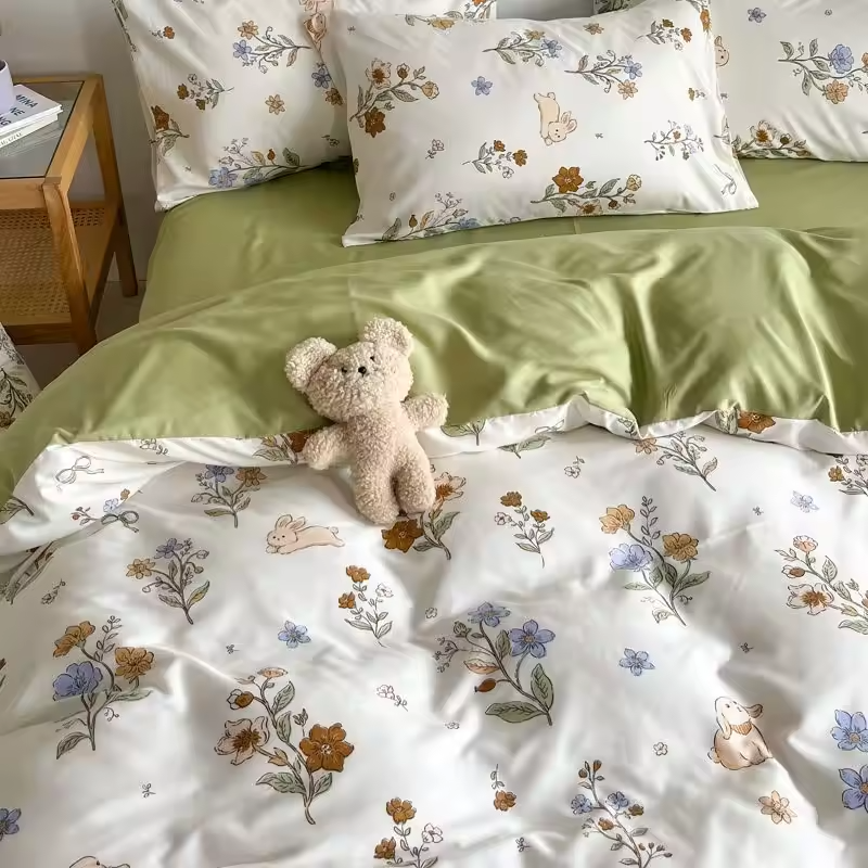 Aesthetic Pinterest Vibe Floral Bedding Set