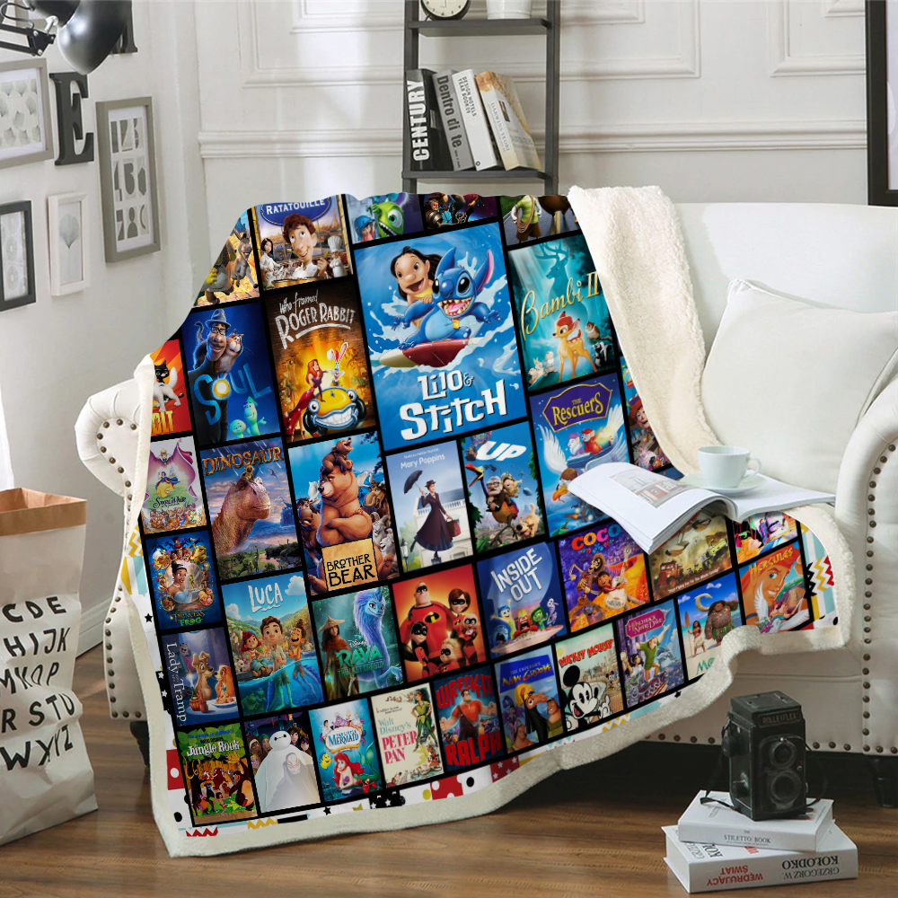 Disney Movies Quilt Fleece Blanket