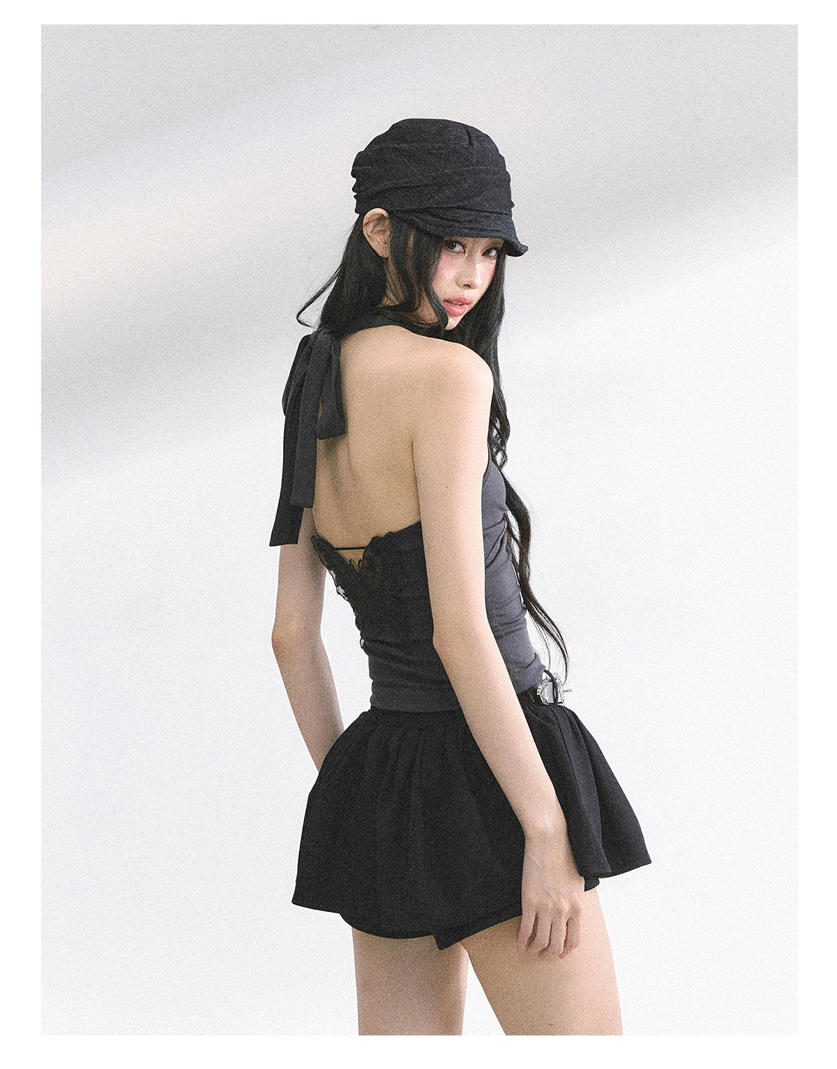 SHAOYEYAN French Lace Backless Top