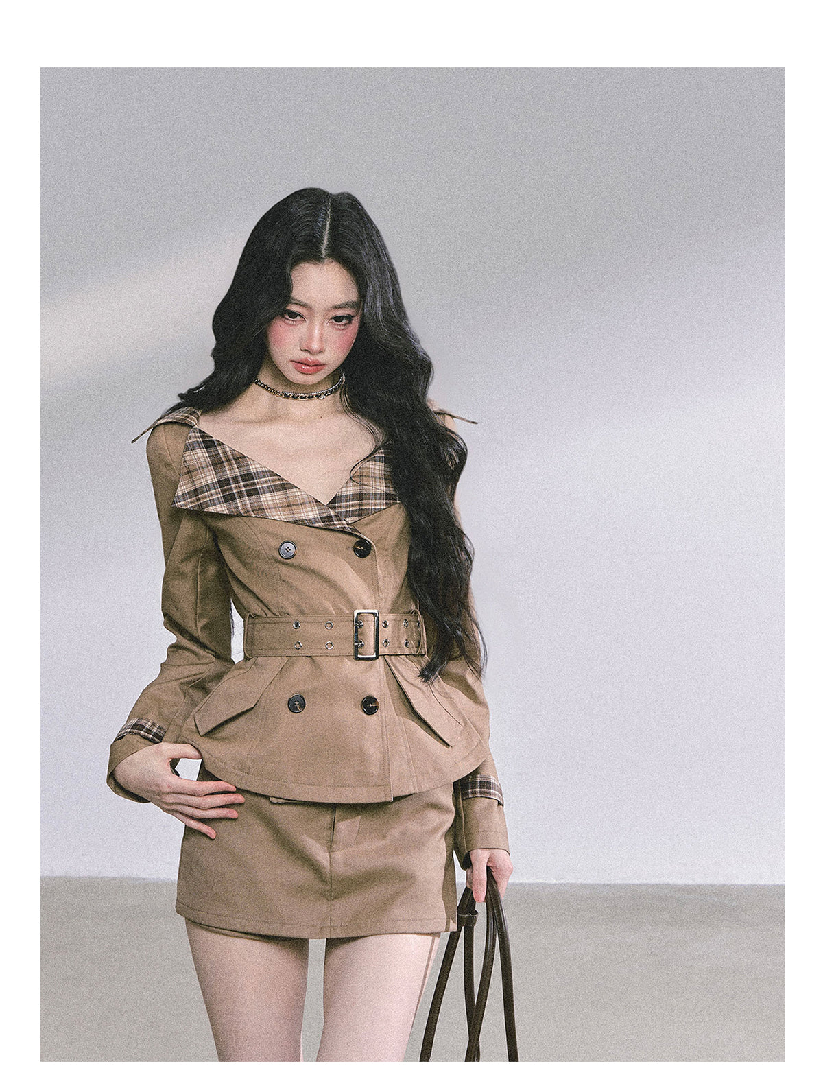 ShaoYeYan Audrey Hepburn Style Two-Piece Set