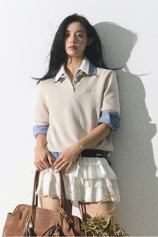 OAKMOO 'Floral Prelude' Polo Shirt