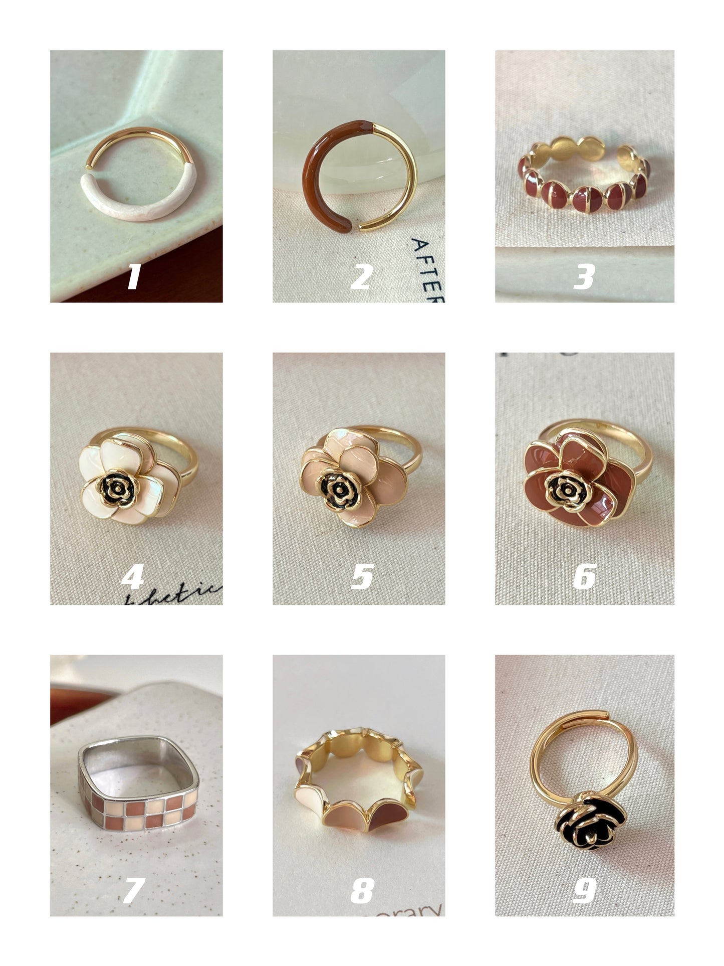VIGVOG Geometric Ring