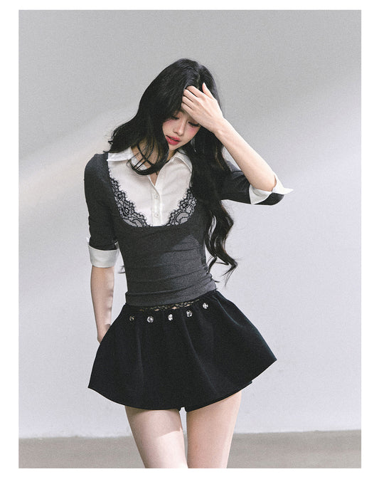 SHAOYEYAN High IQ Campus Belle Tee