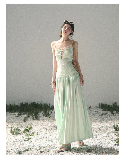 ShaoYeYan Aomalm Mint's Dry Down Salted Elegant Two-Piece Set