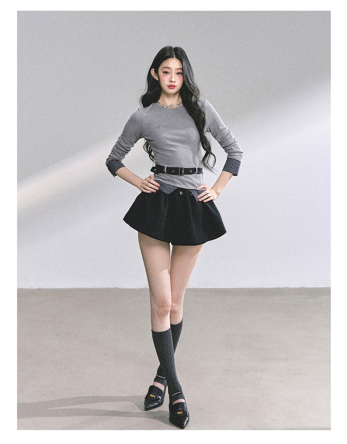 SHAOYEYAN Korean Style Short Sleeve Plaid Tee