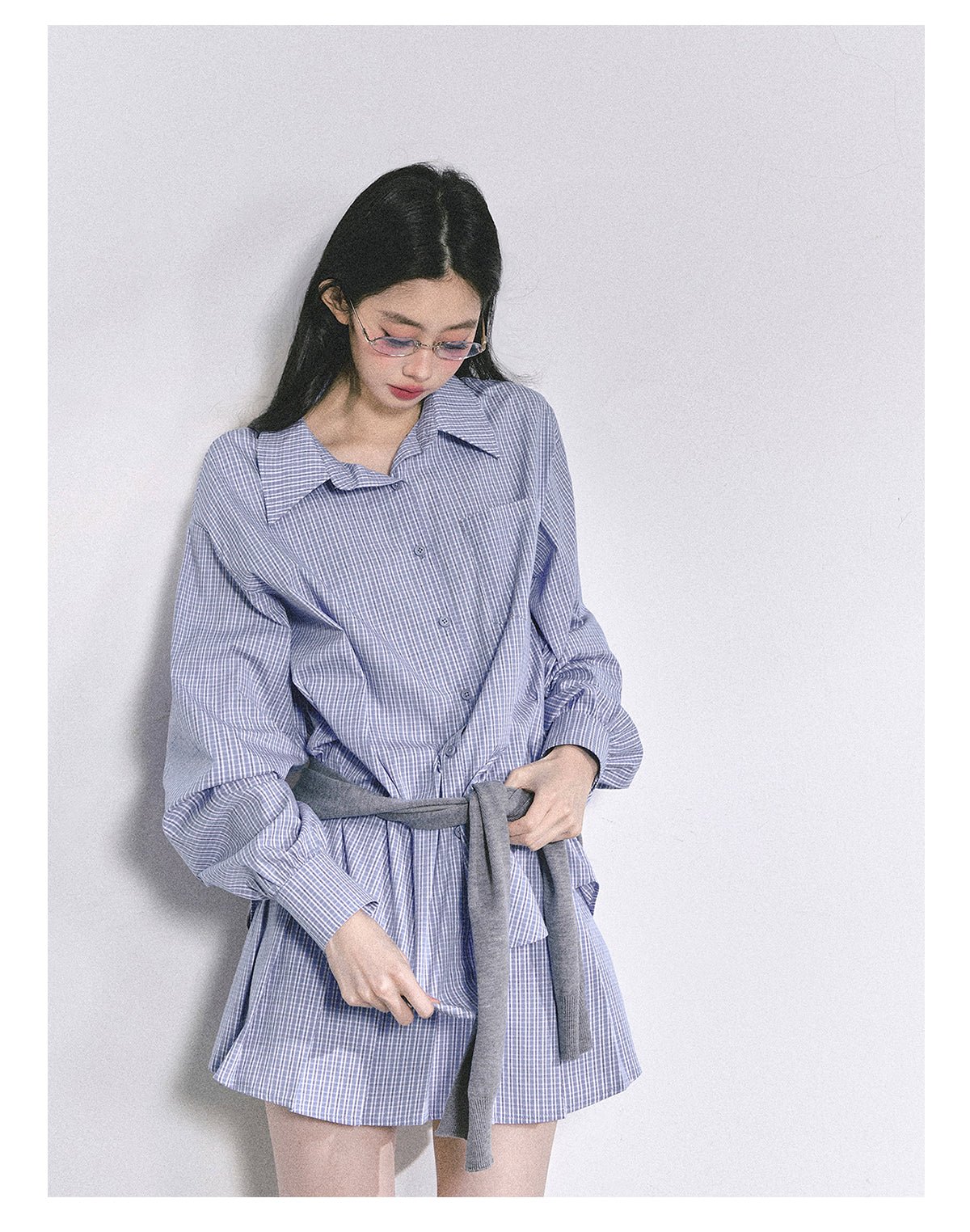 SHAOYEYAN Felton College French Plaid Set