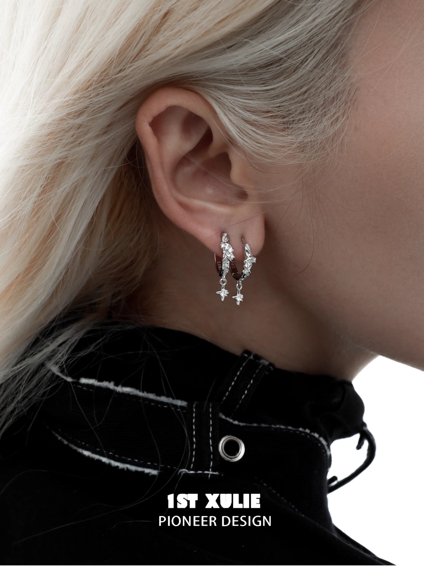 1ST XULIE Sterling Silver Ear Cuffs