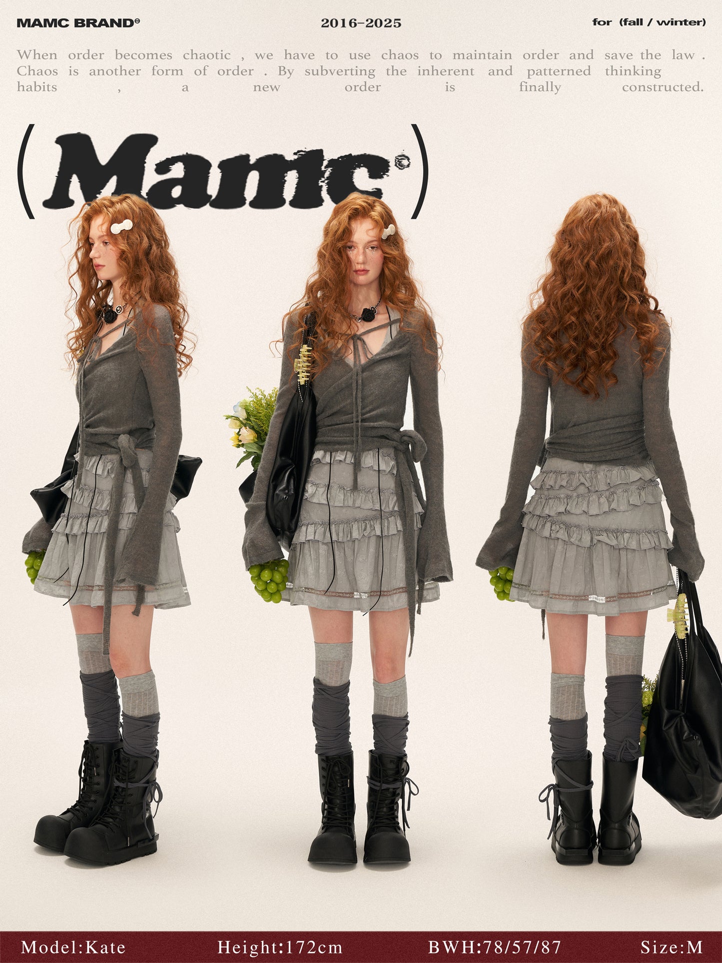 MAMC Cross Strap Knit Top