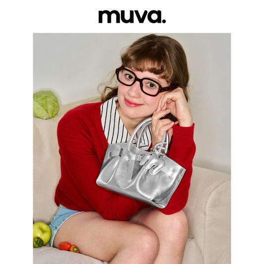 MUVA 'Dumpling' Folded Leather Bag