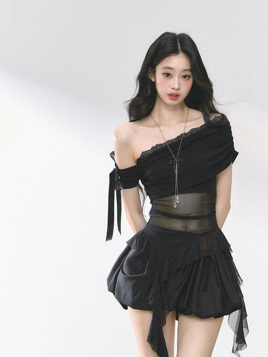 SHAOYEYAN Sheer Mesh Sleeveless Top