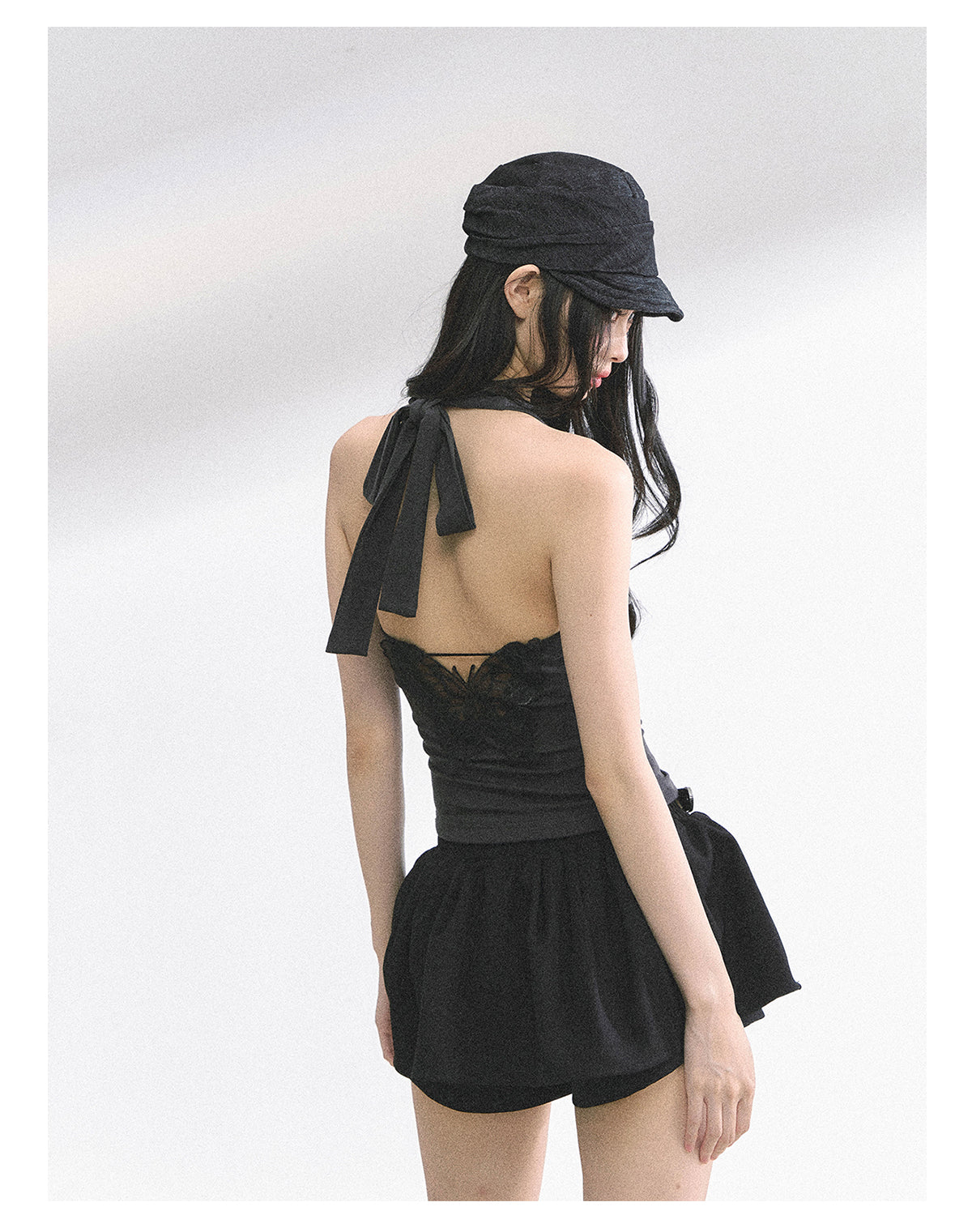 SHAOYEYAN French Lace Backless Top