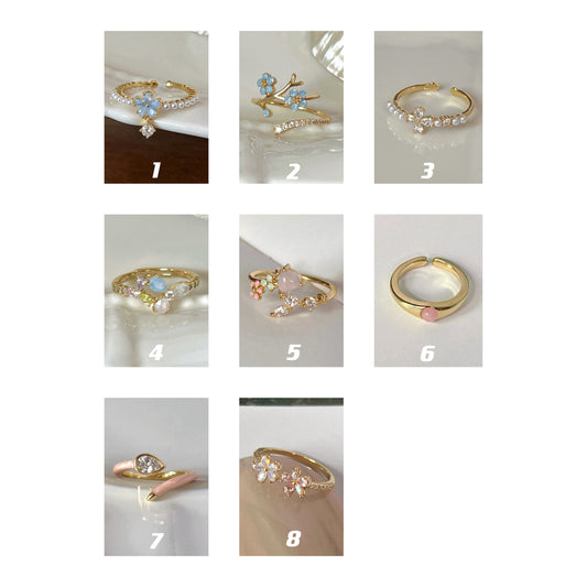 VIGVOG Blue Pearl & Gemstone Ring