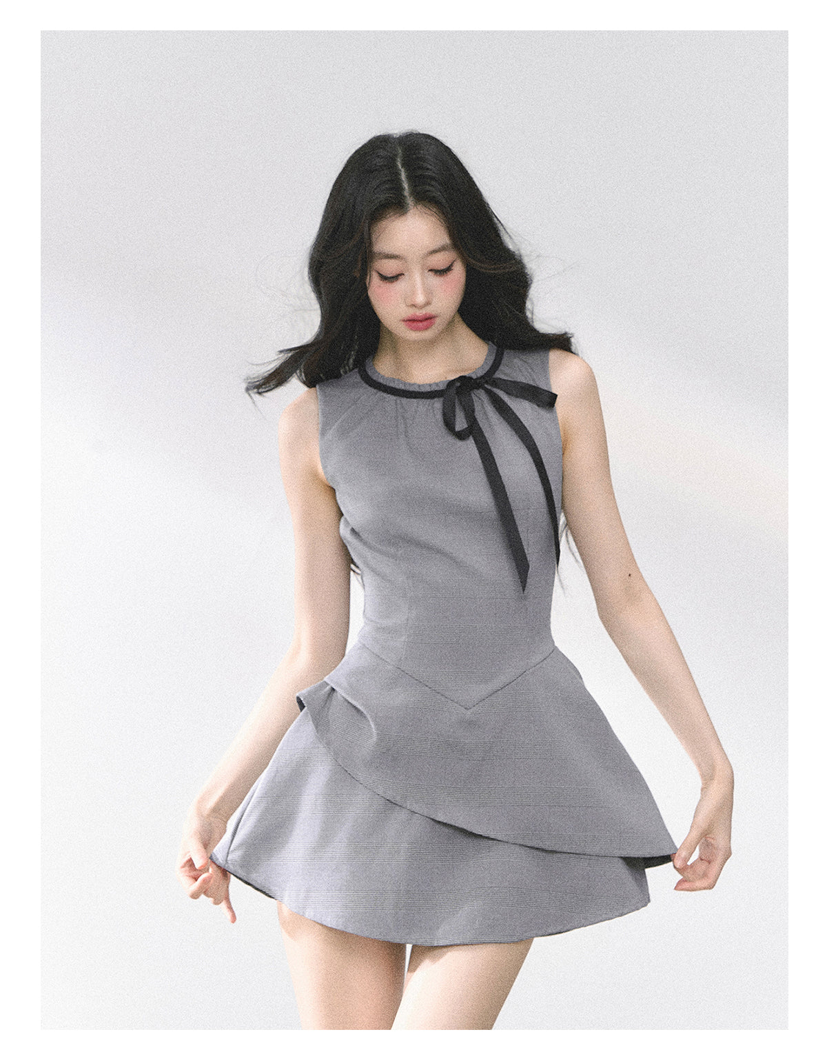 SHAOYEYAN Gray Puff Dress