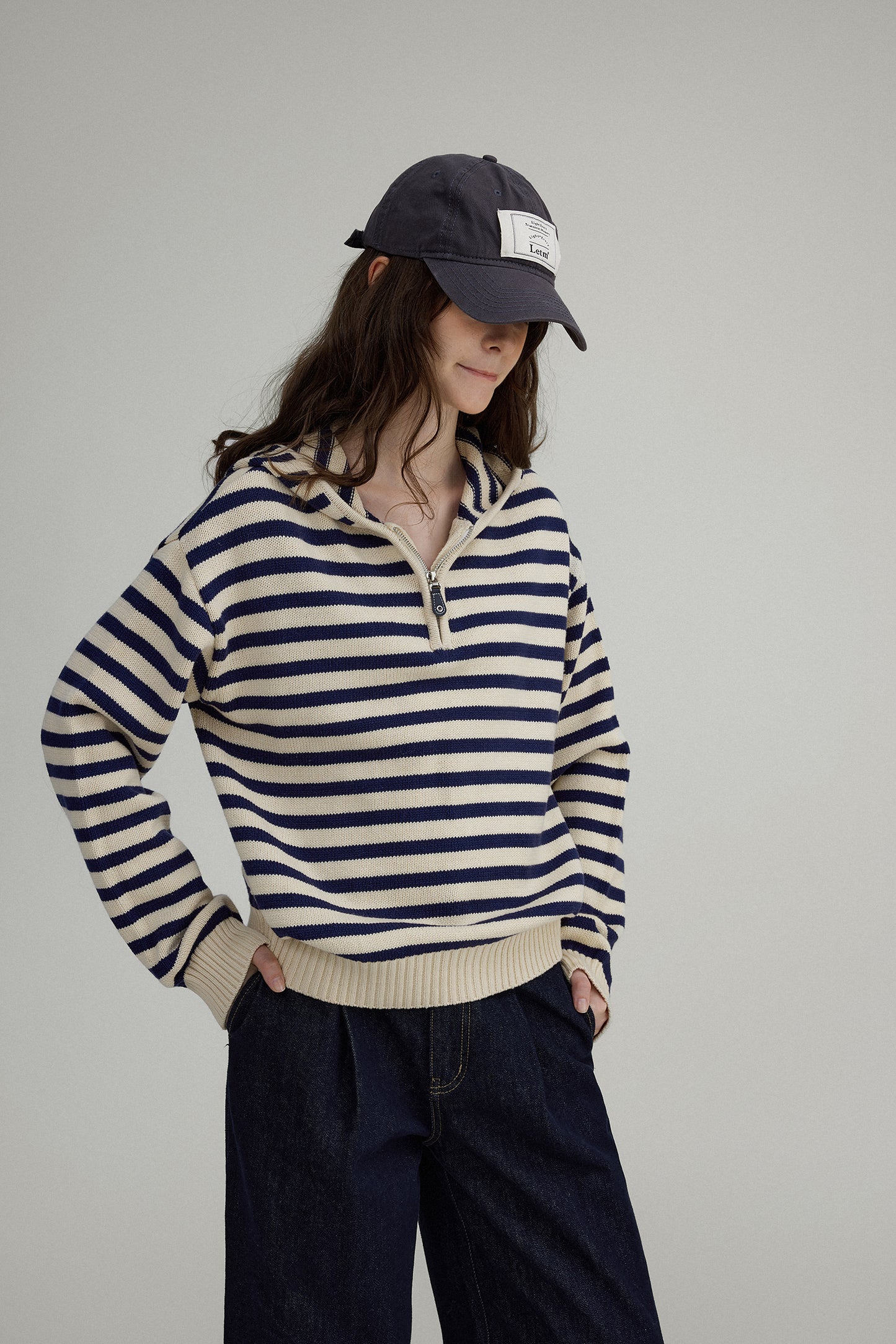 Letm "Nordic Sailor" Striped Knit Hoodie