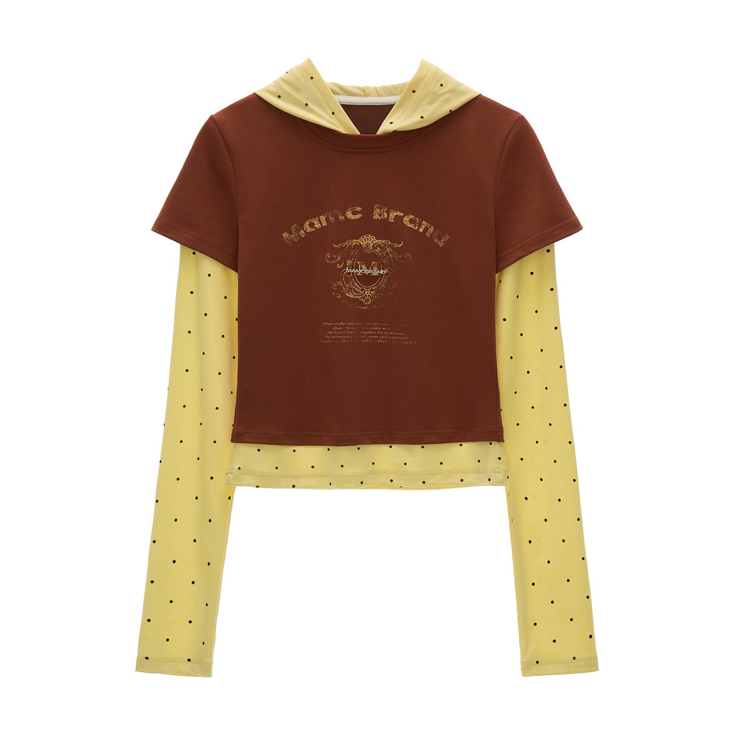 MAMC Mock Two-Piece Hooded Tee