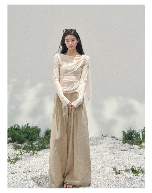 ShaoYeYan Aomalm She Kisses Frost Sheer Sparkle Set