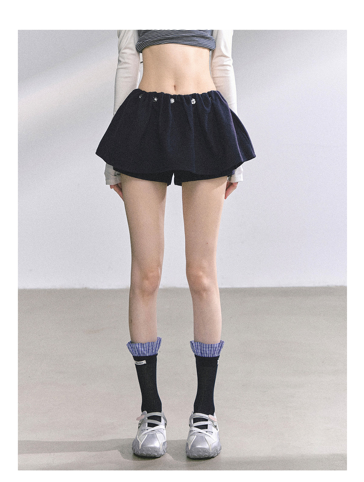 SHAOYEYAN French Wool Blend Slim Skirt