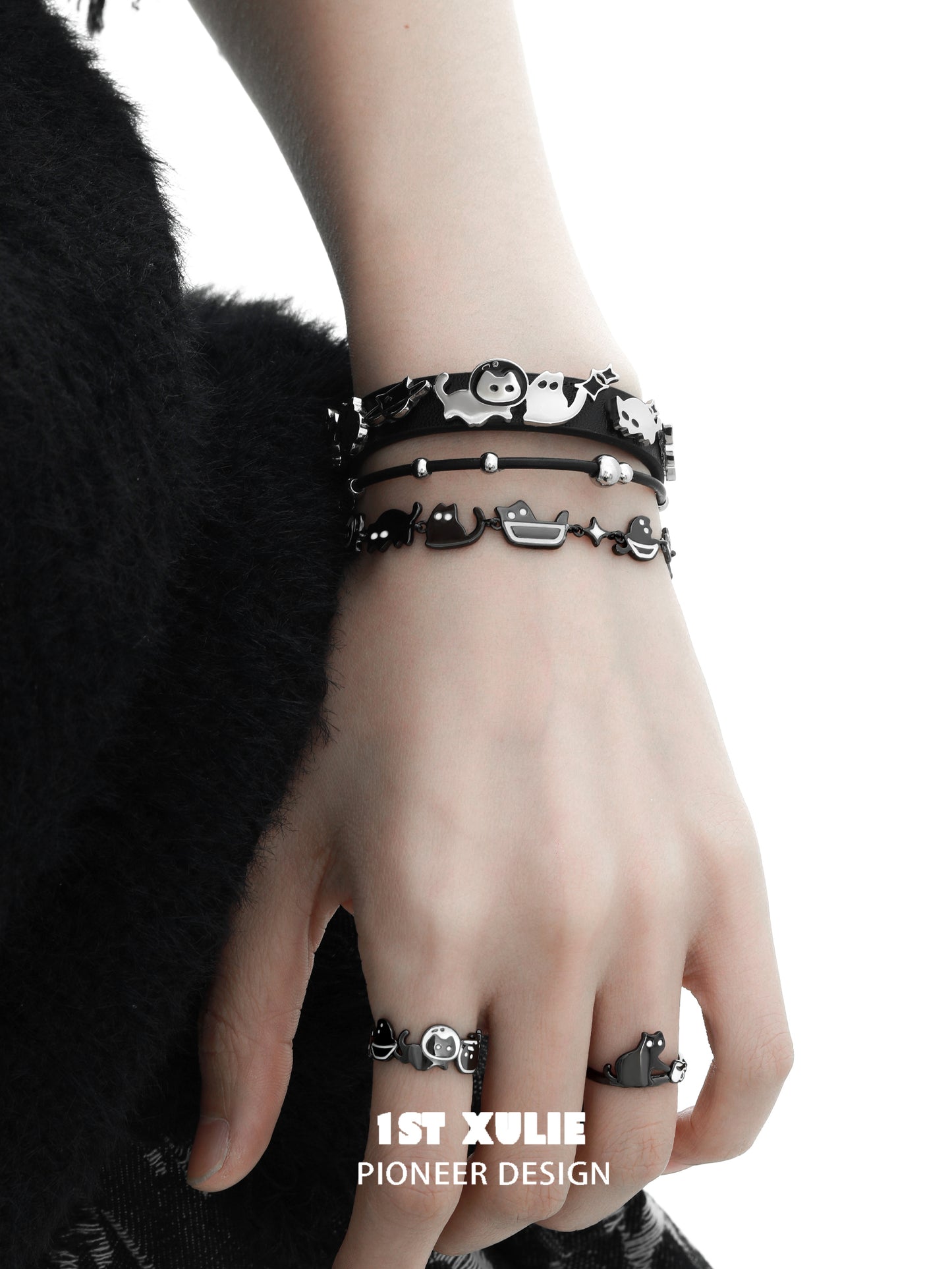 1ST XULIE Night Owl Cat Bracelet