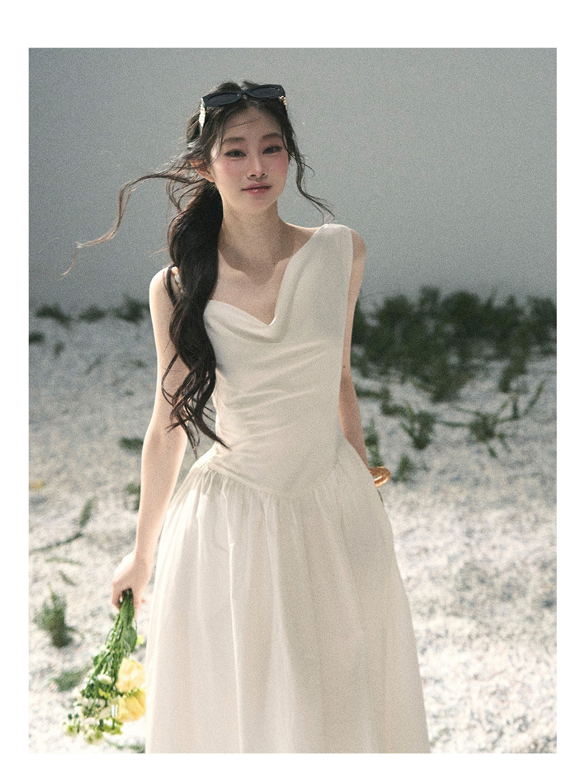 ShaoYeYan Aomalm Moonlight Sonata French Elegant Sleeveless Dress