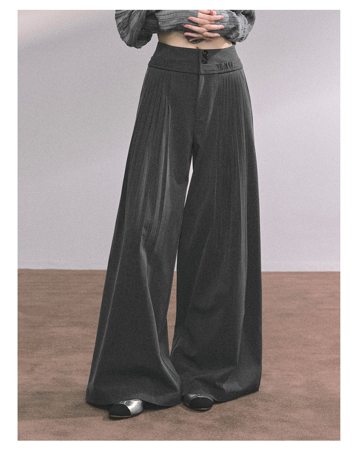 ShaoYeYan Fluid Lazy Pants