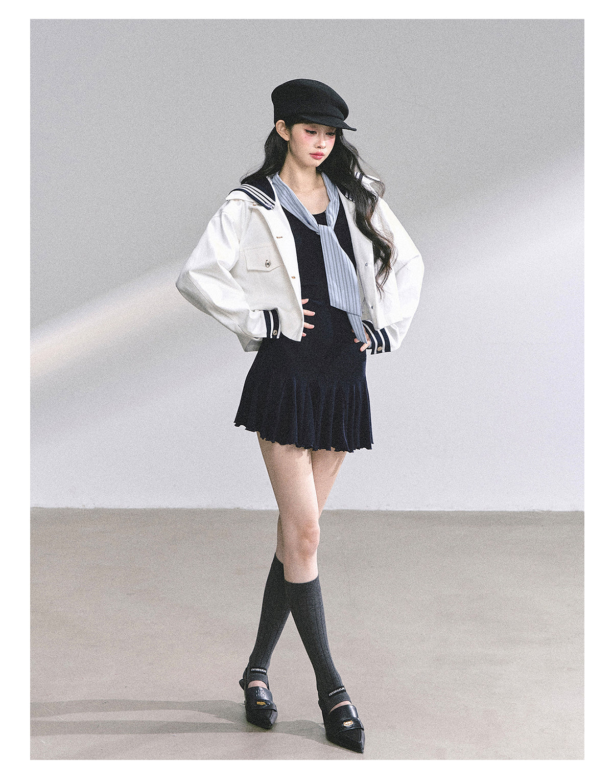ShaoYeYan Rose Academy American Style Long Sleeve Bodycon Dress