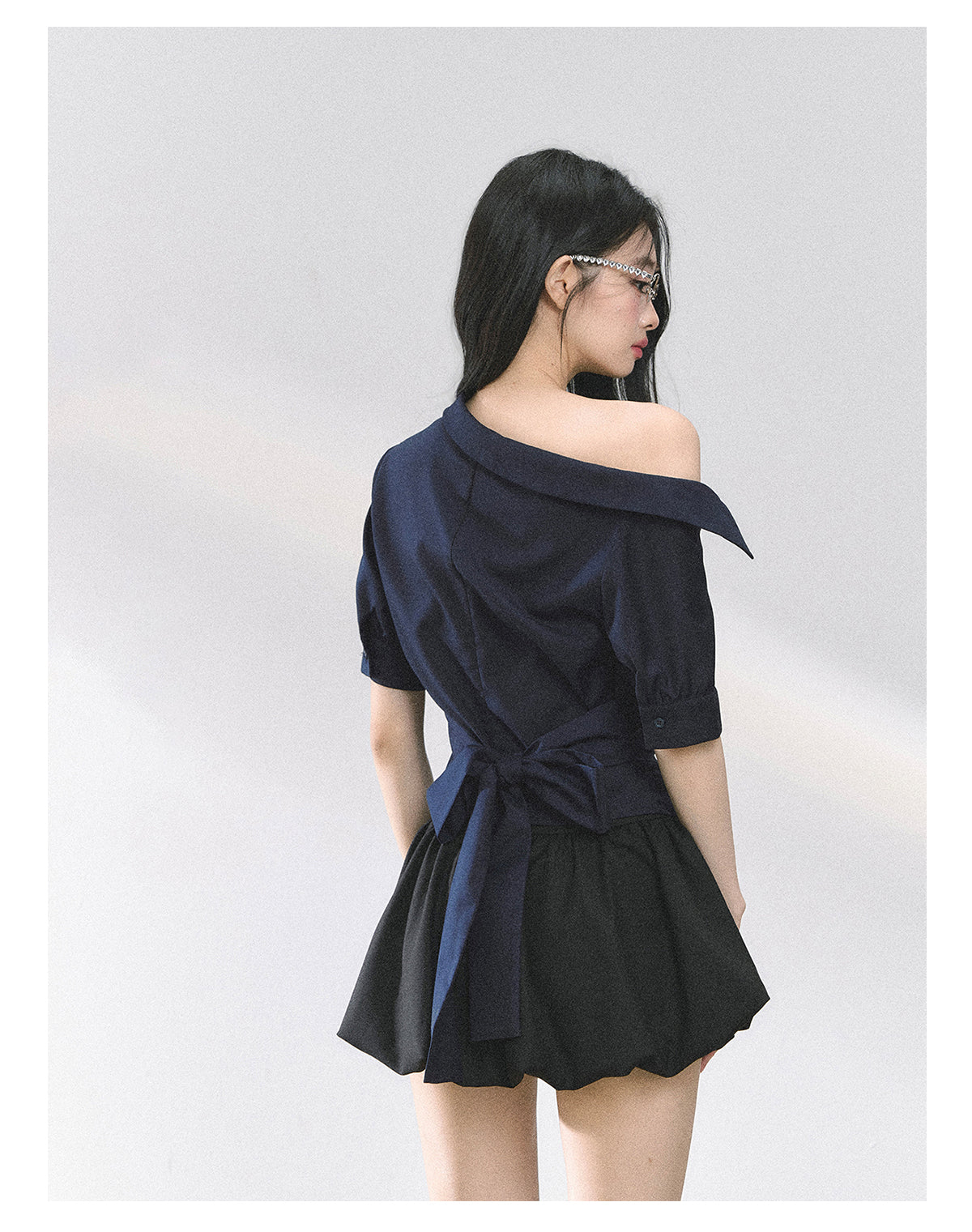 SHAOYEYAN French Off-Shoulder Blouse