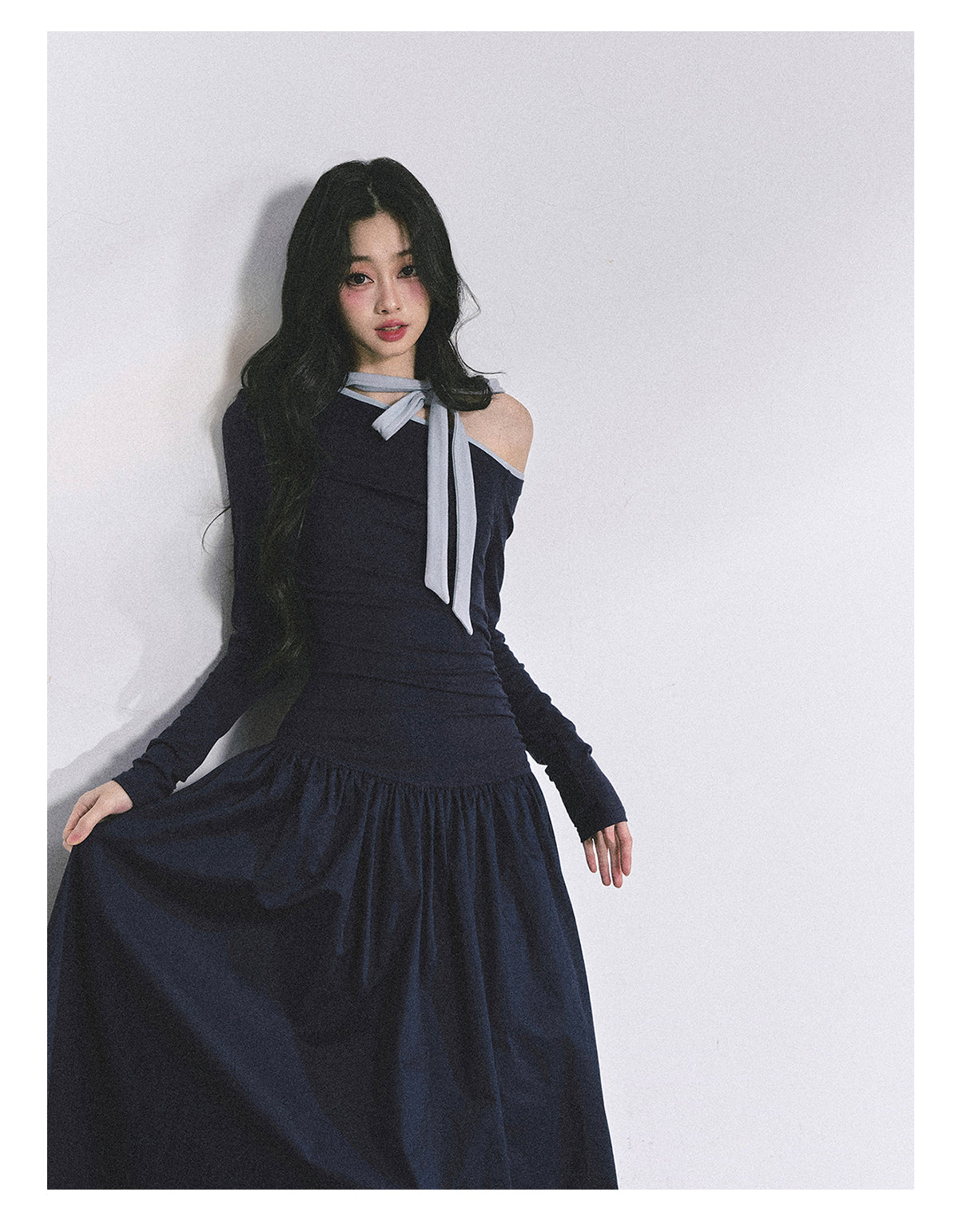 SHAOYEYAN Asymmetric One-Shoulder Bodycon Dress