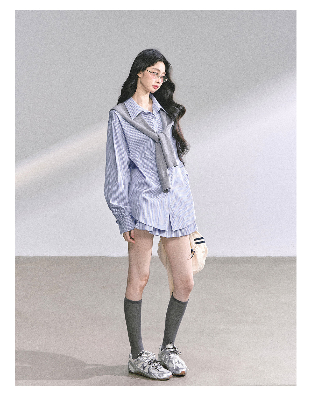SHAOYEYAN Felton College French Plaid Set