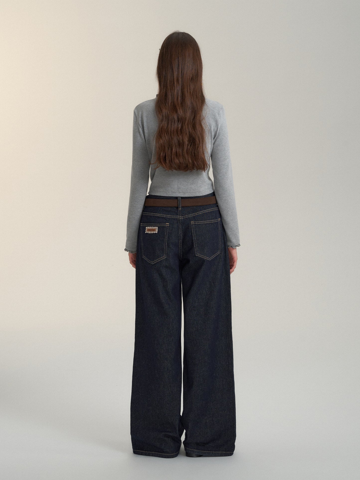 SOMESOWE Indigo Crinkle Jeans
