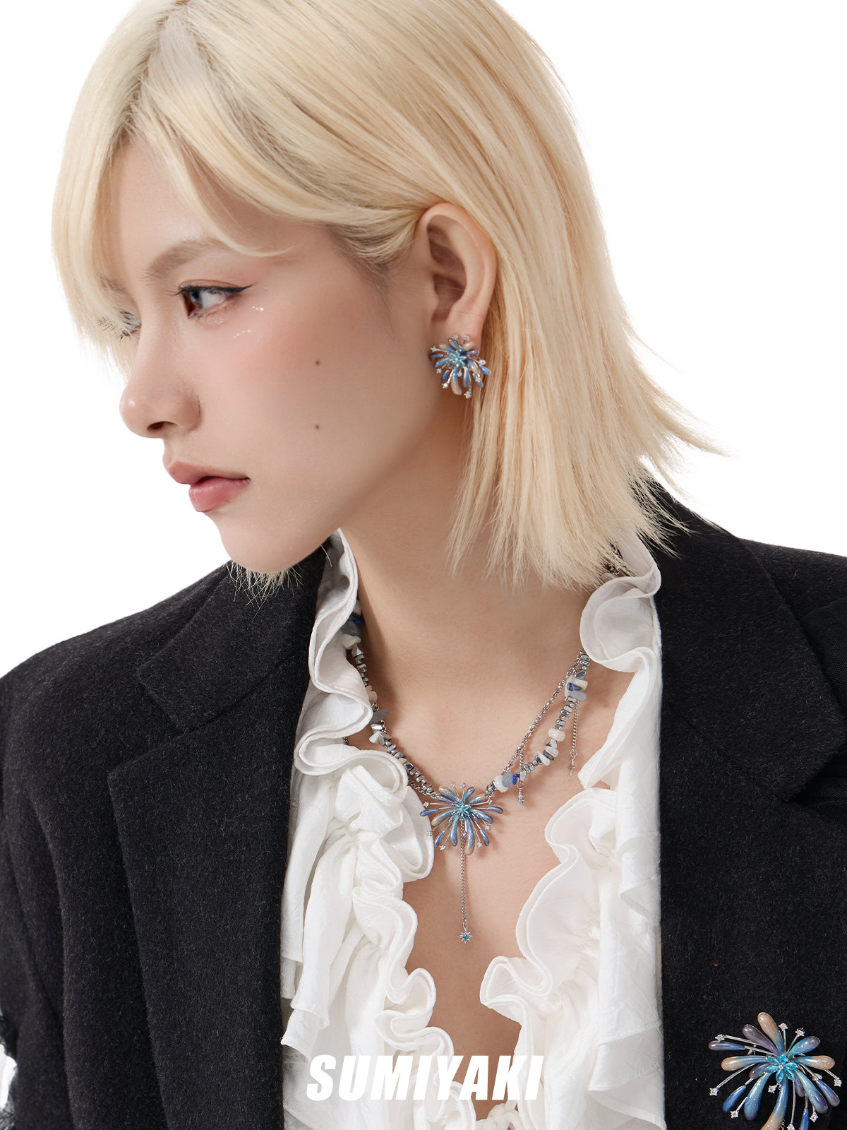 SUMIYAKI Fireworks Fringe Necklace