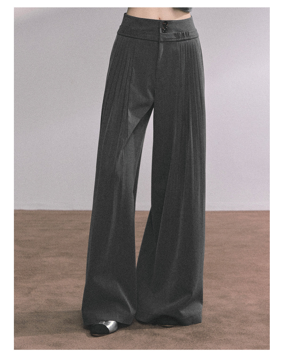 ShaoYeYan Fluid Lazy Pants