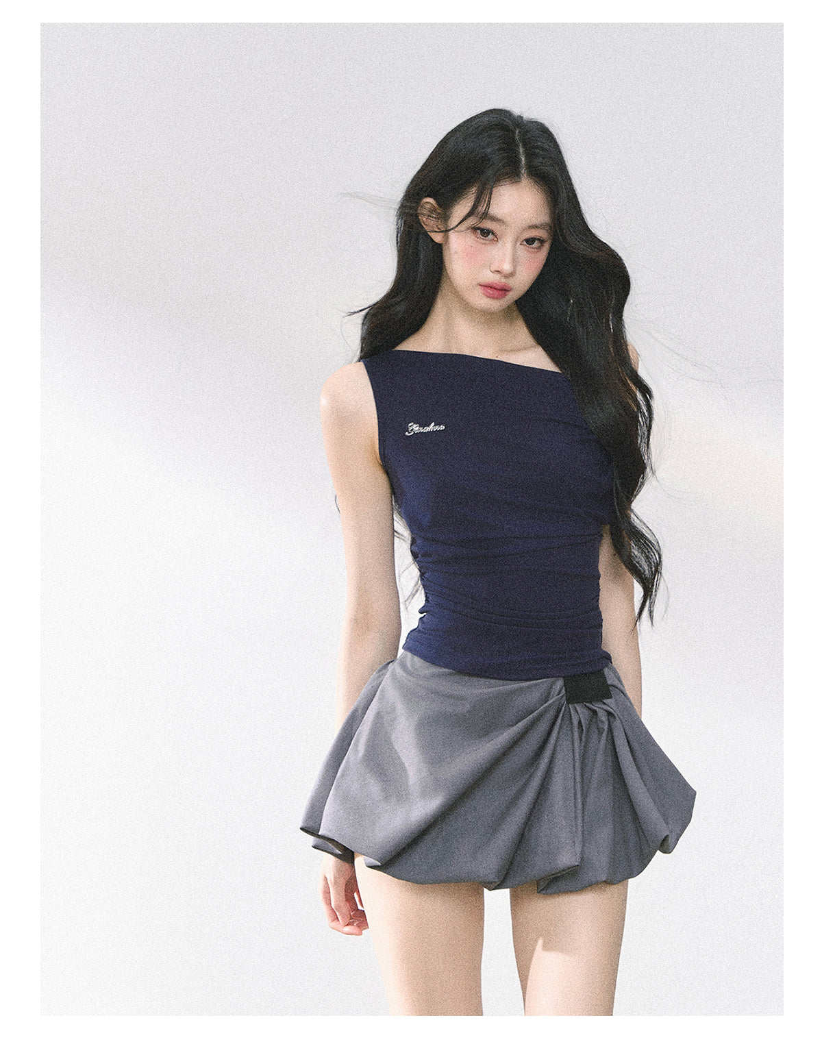 SHAOYEYAN American Style Off-Shoulder Crop Top