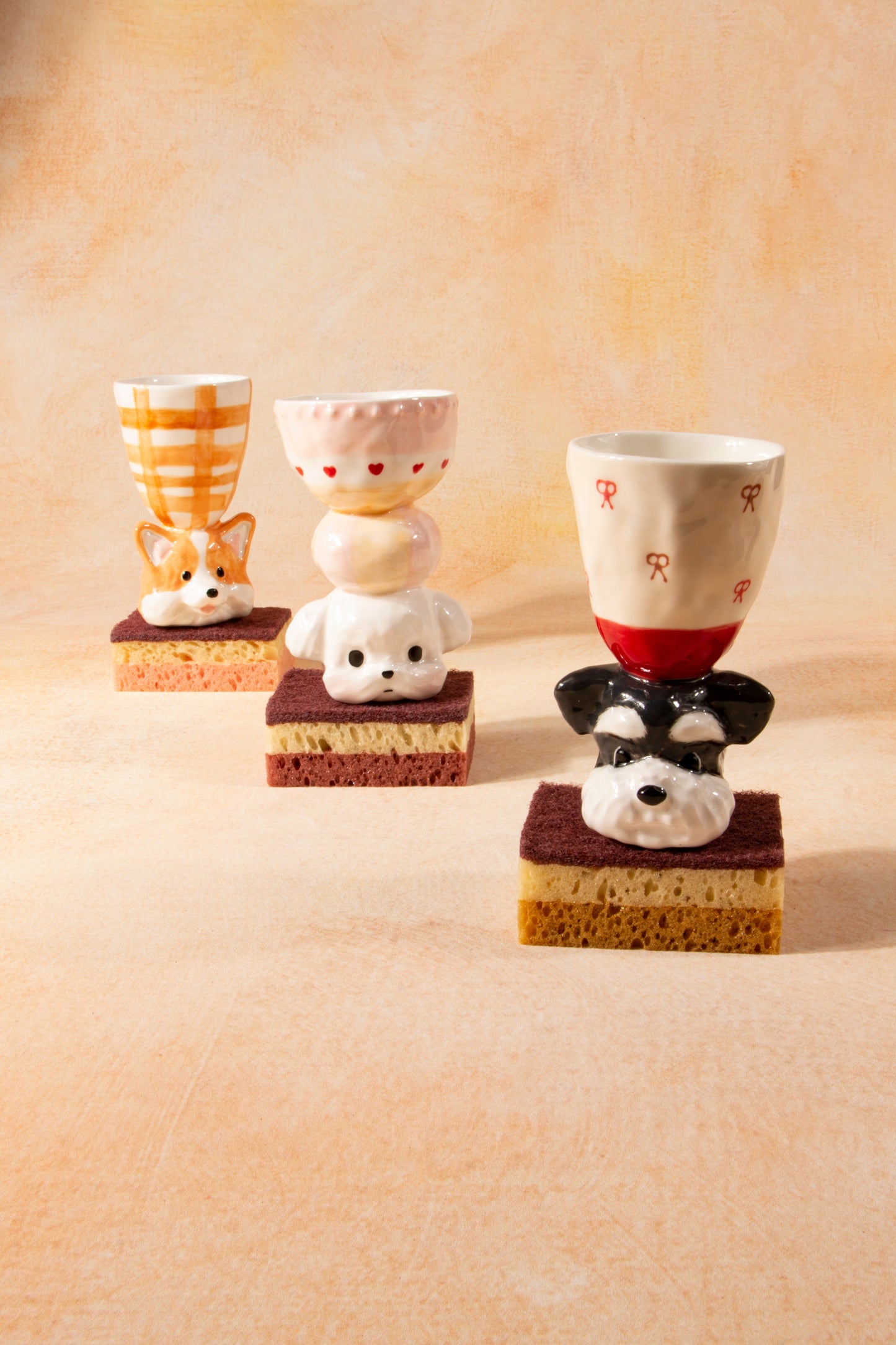CONGSTUDIO Handmade Puppy Ceramic Mug