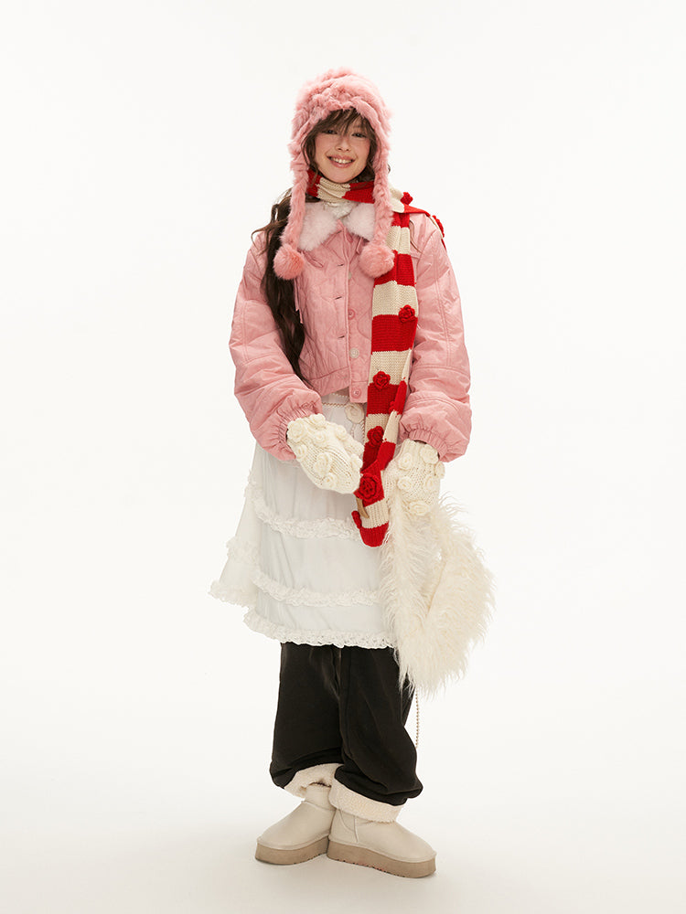 MAMC Bow-Trim Puffer Jacket
