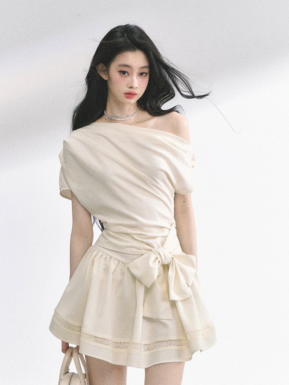SHAOYEYAN Parisian Off-Shoulder Dress