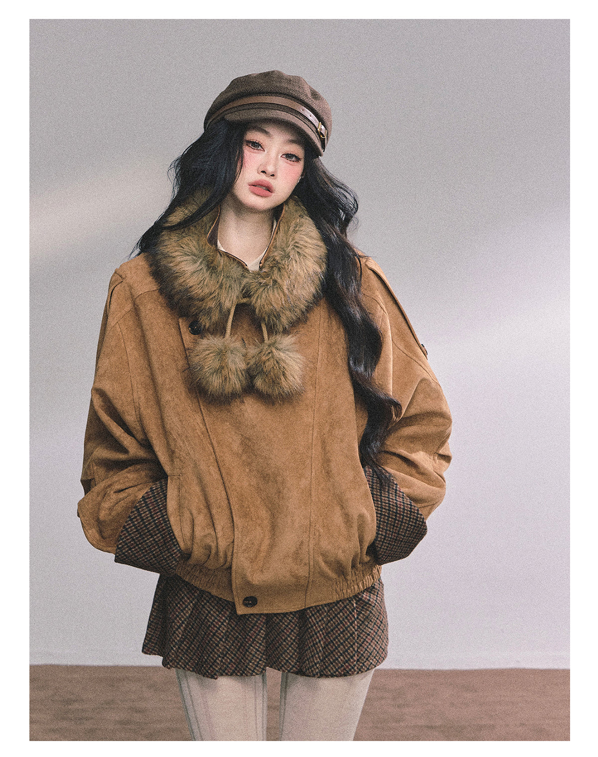 ShaoYeYan Hazelnut Warm Velvet Premium Suede Set