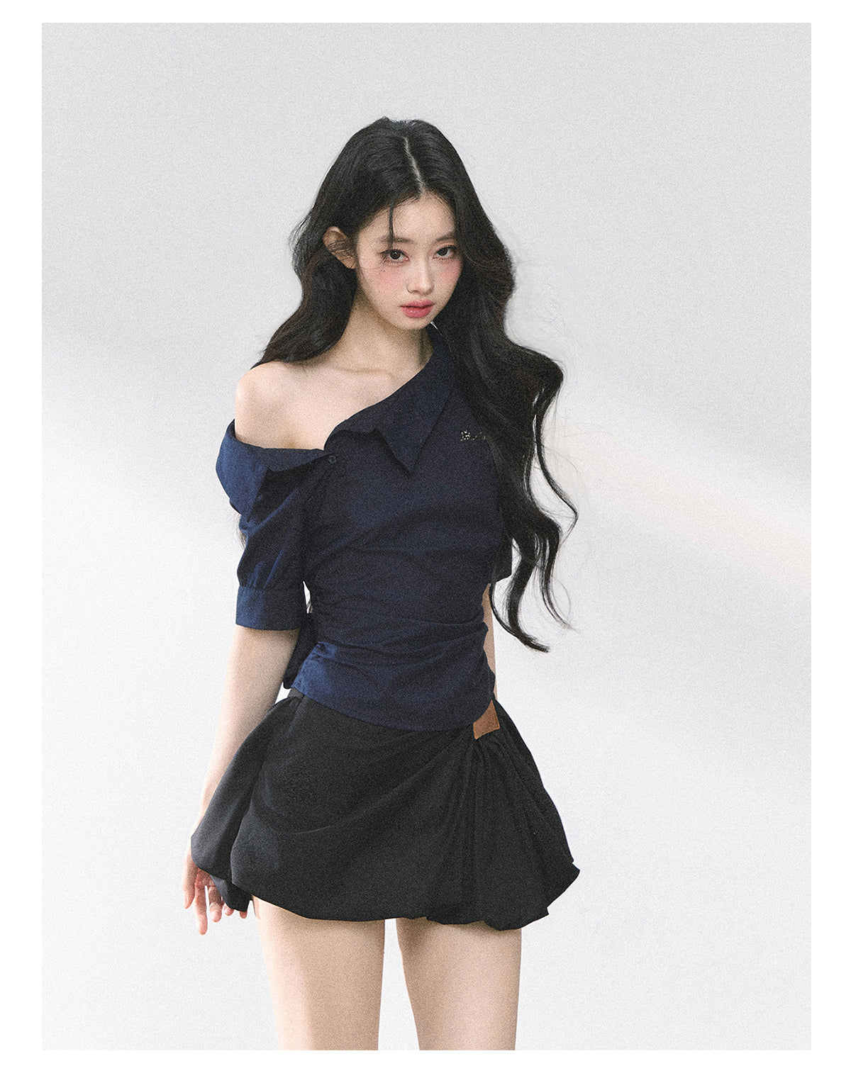 SHAOYEYAN French Off-Shoulder Blouse