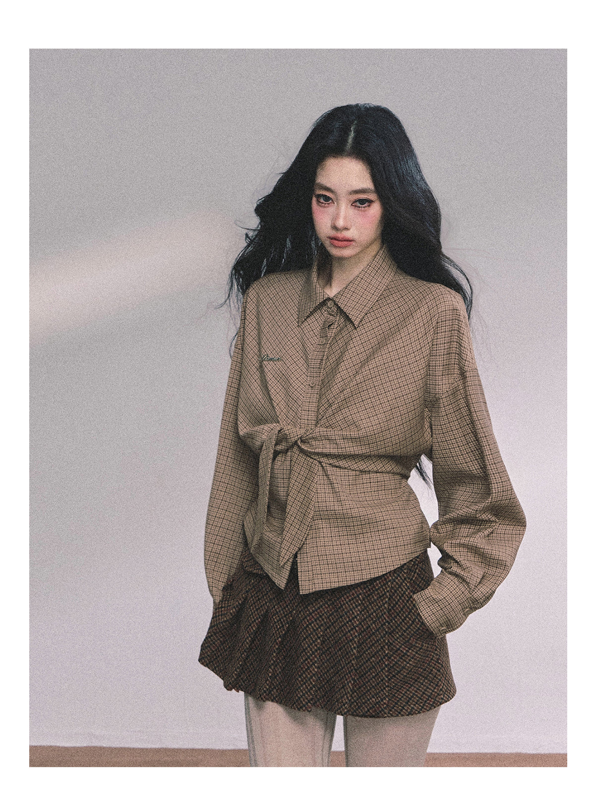 ShaoYeYan Maillard Special American Loose Fit Plaid Shirt