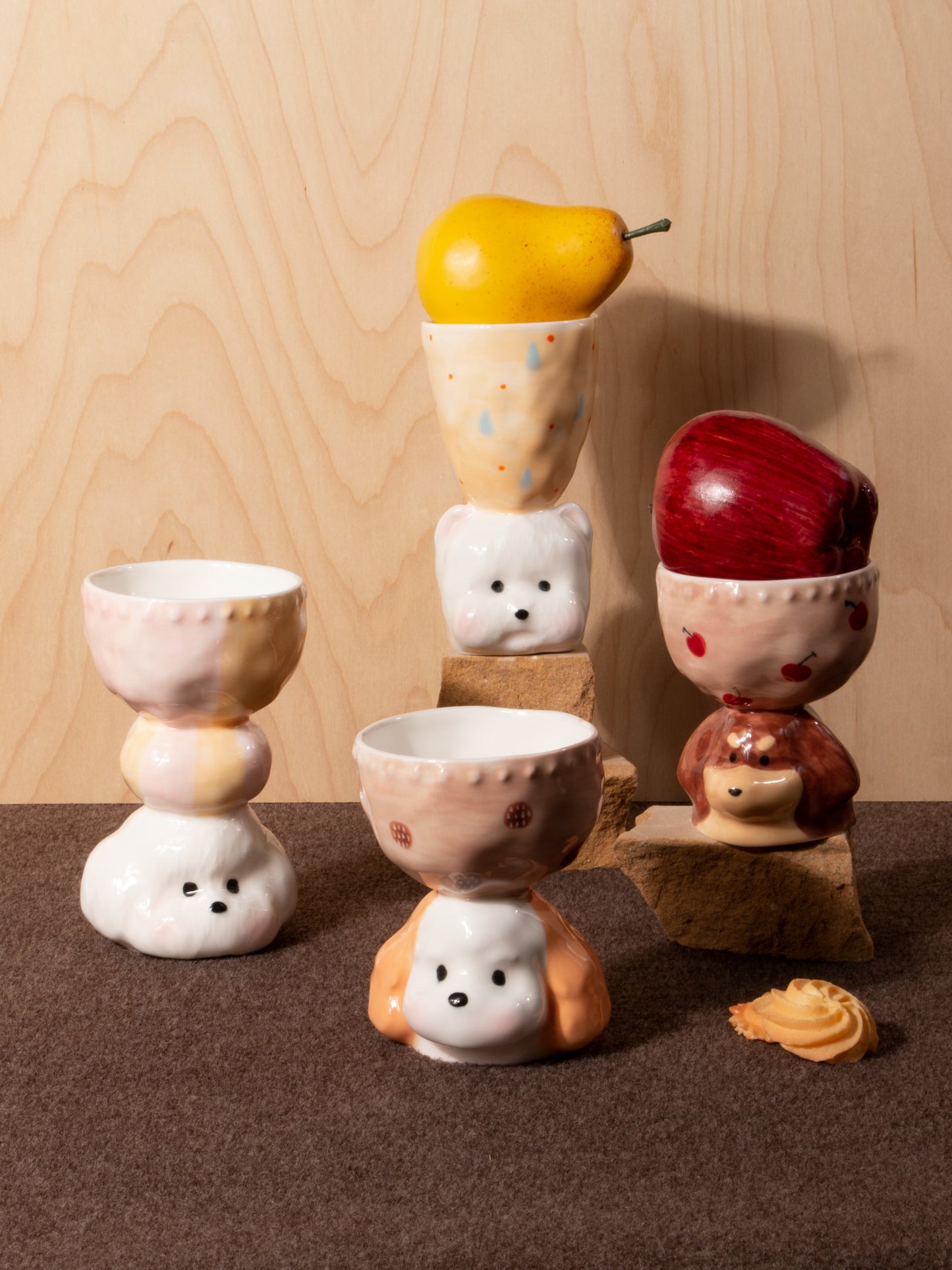 CONGSTUDIO Handmade Puppy Ceramic Mug