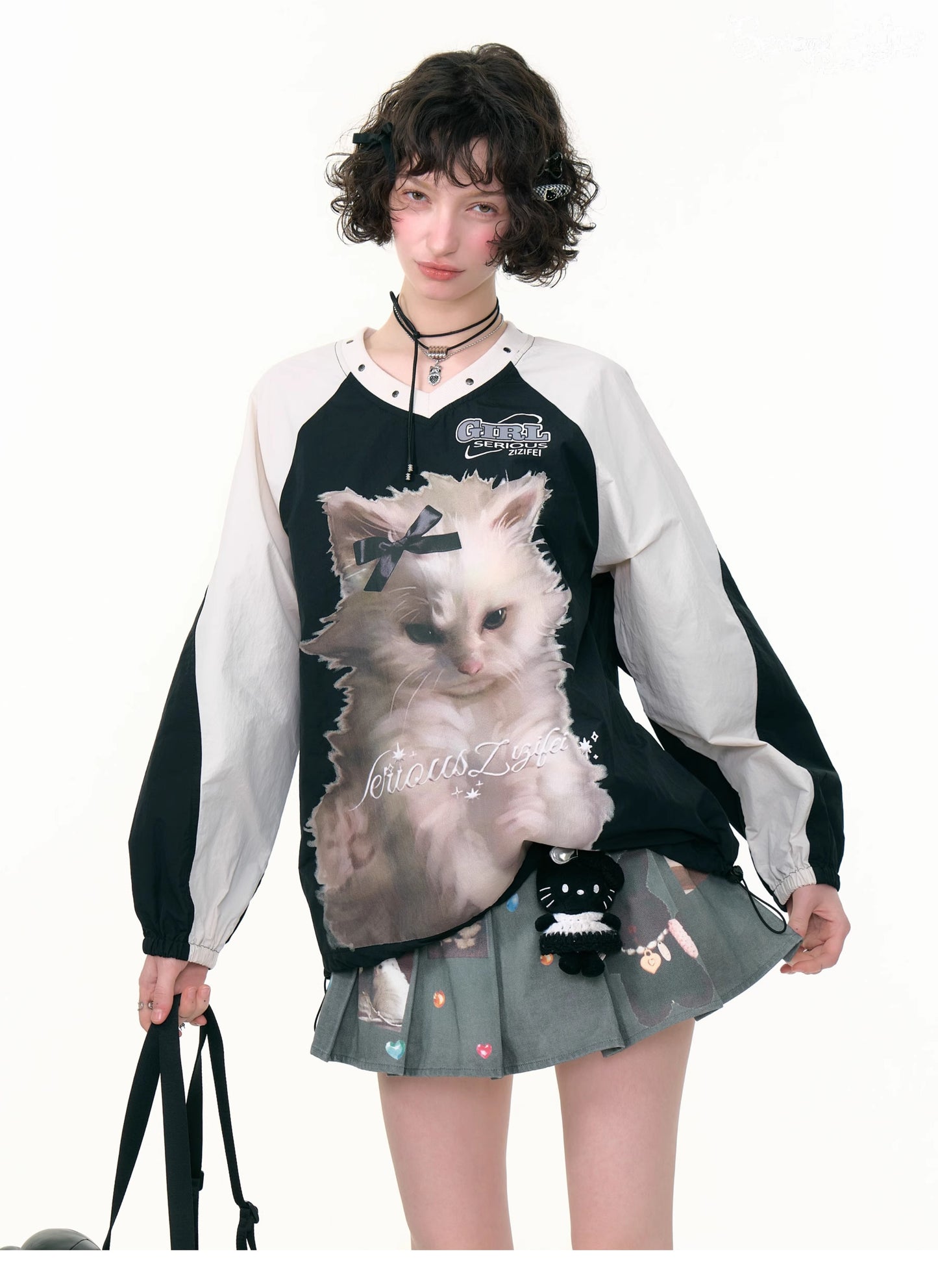 ZiziFei "Cat Blokette" Pullover