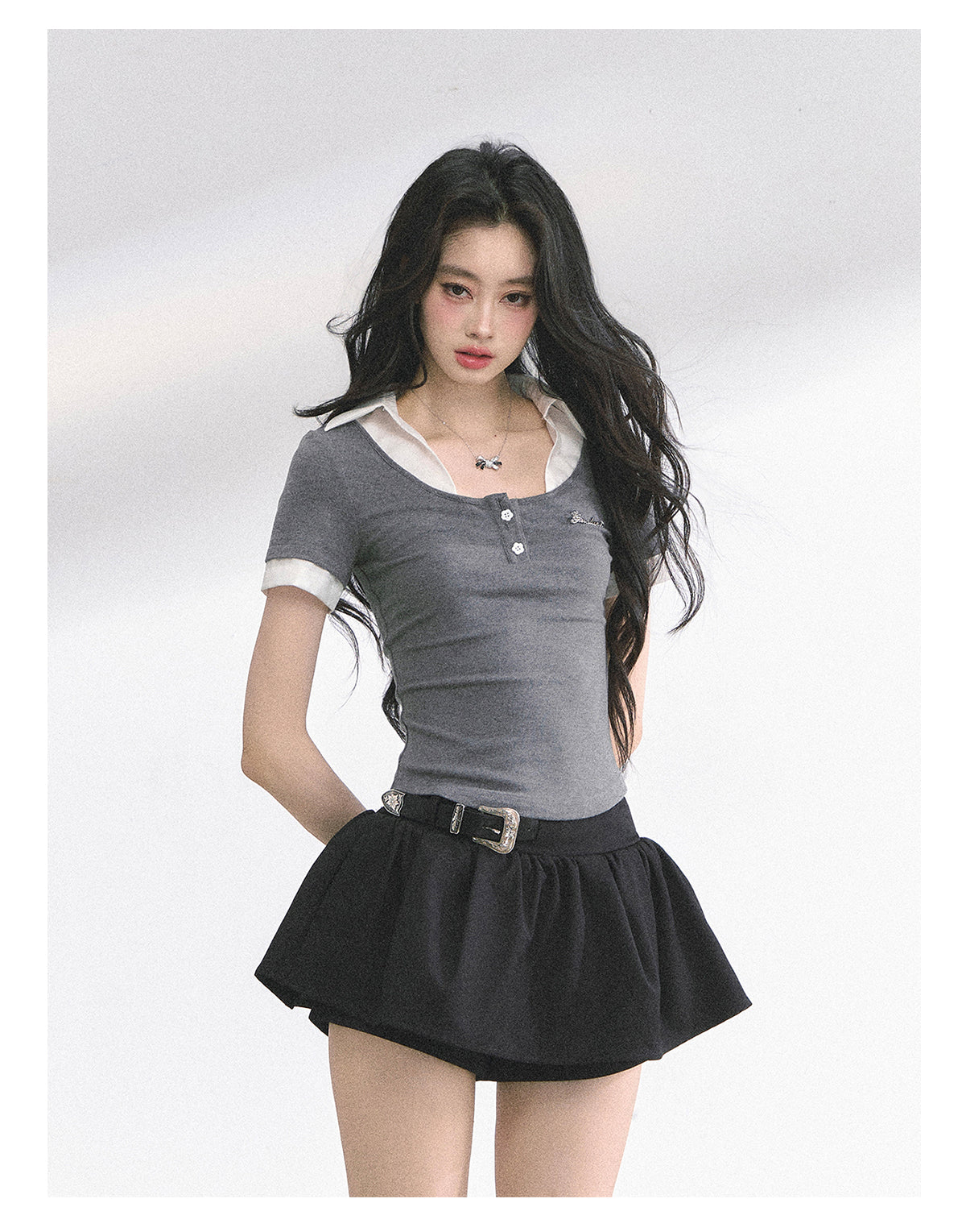 SHAOYEYAN American Style Cropped Tee
