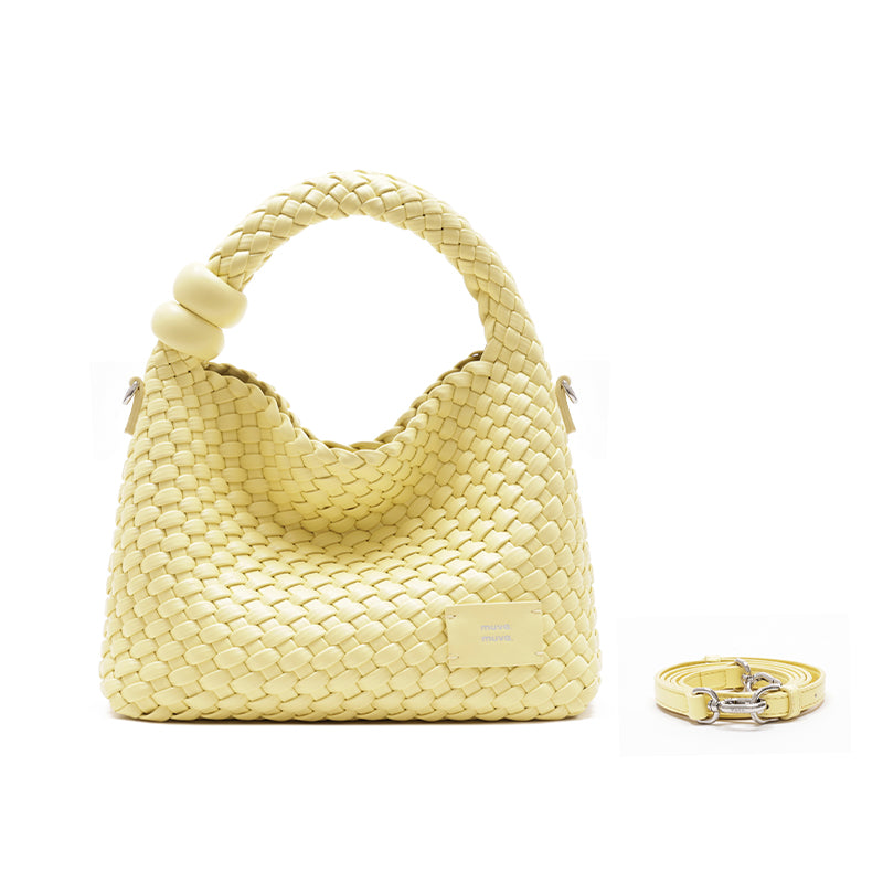 MUVA 'Whisper Weave' Mini Woven Bag