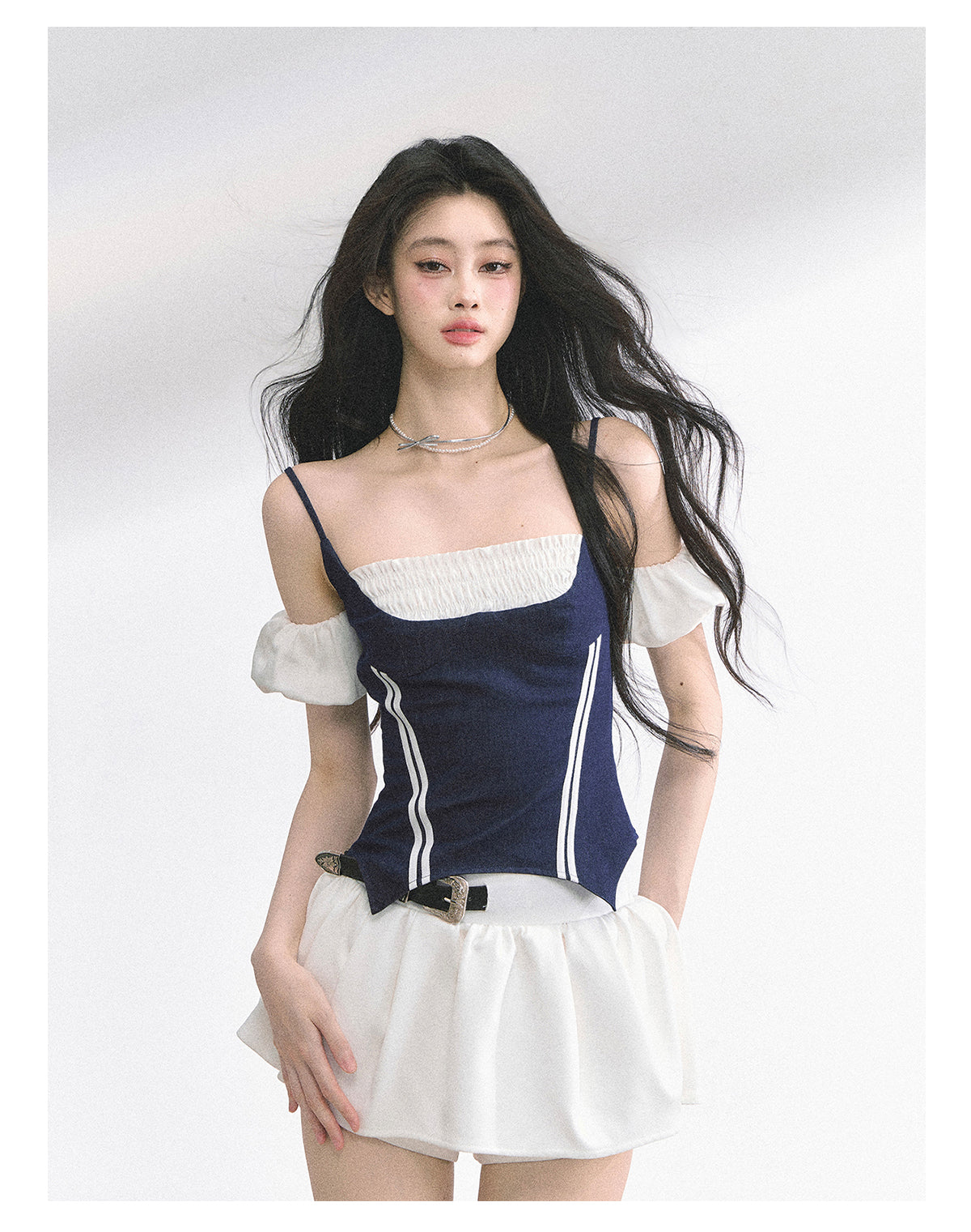 SHAOYEYAN American Style Mock Two-Layer Cami Top