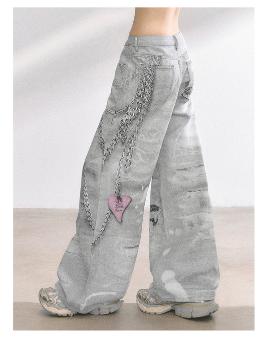 SHAOYEYAN Streetwear Wide-Leg Jeans