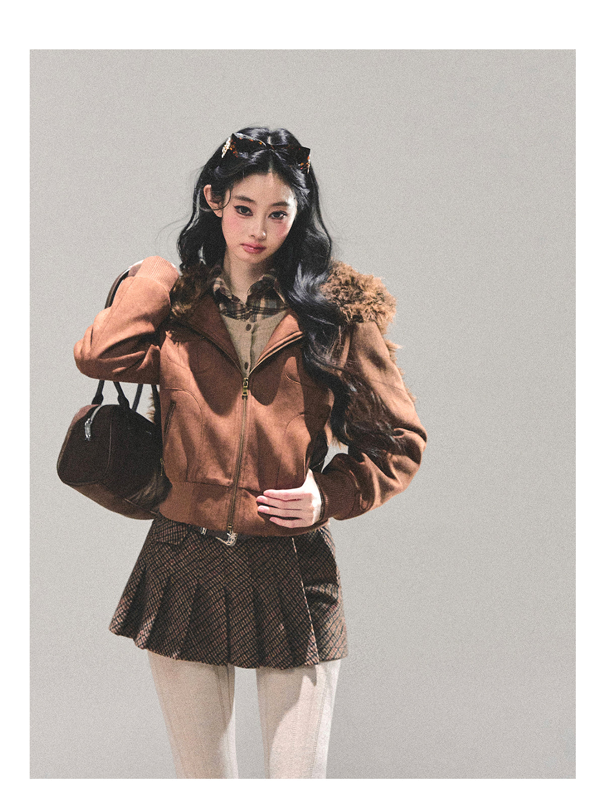 ShaoYeYan Floating Dusk Korean Lamb Fur Jacket