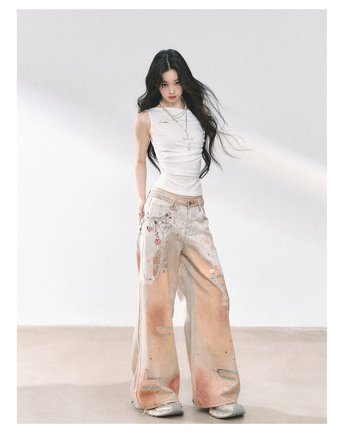 SHAOYEYAN American Style Off-Shoulder Crop Top