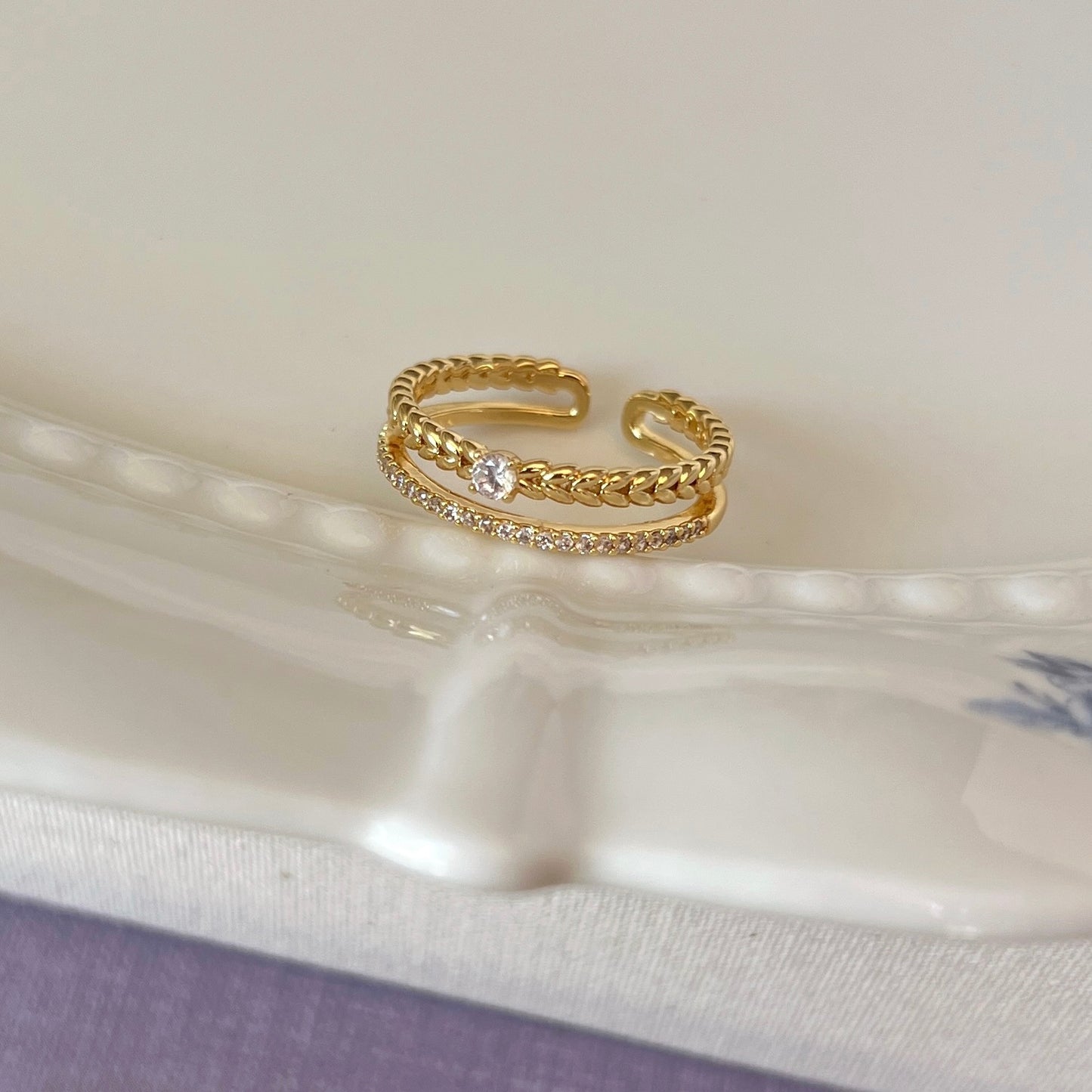 VIGVOG Iris Flower Ring Collection