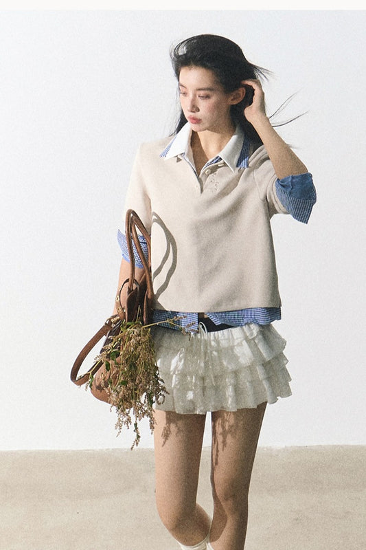 OAKMOO 'Floral Prelude' Polo Shirt