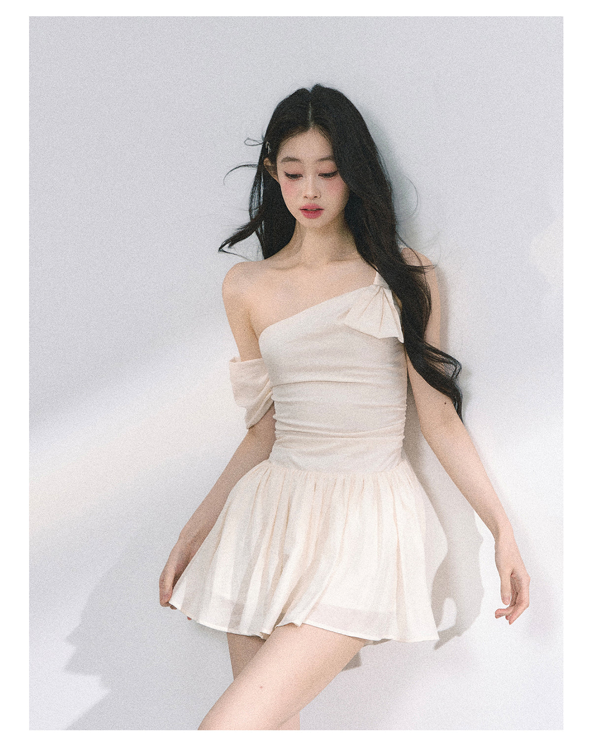 SHAOYEYAN French Off-Shoulder Bodycon Dress