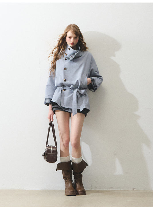 BOHOL BLING Reversible Trench Coat